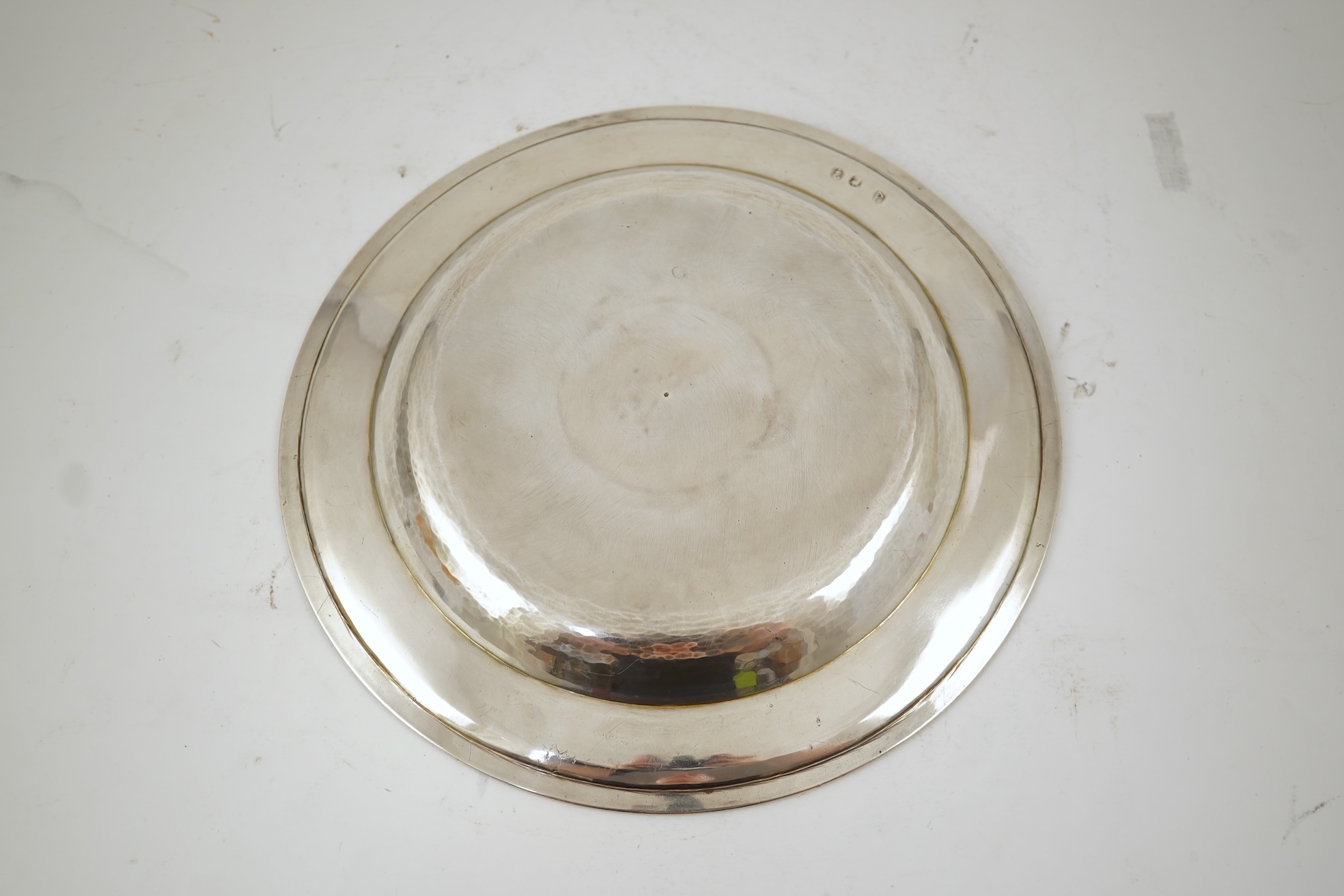 A Queen Anne Britannia standard silver soup plate, no makers mark